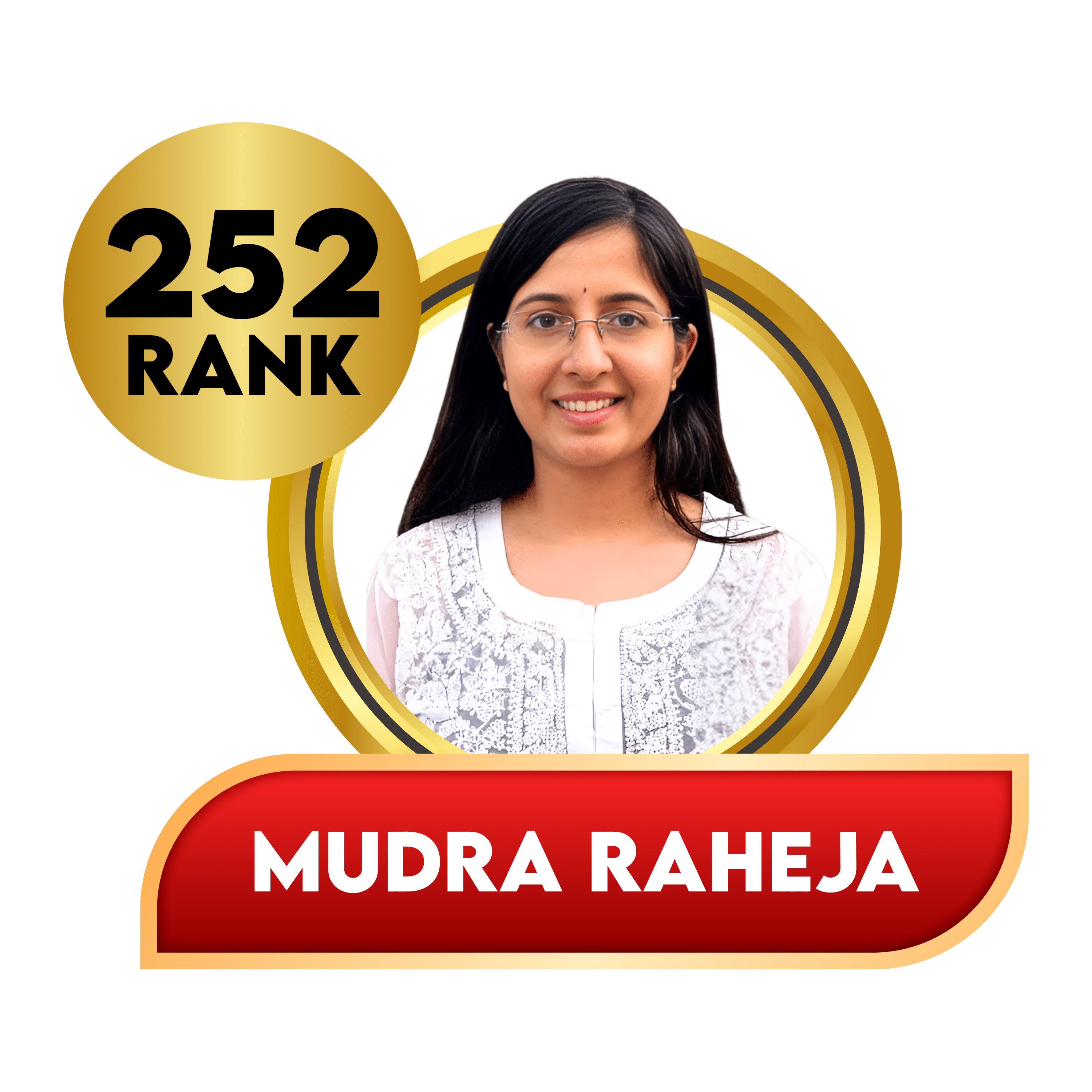 Mudra Raheja CBL UPSC Student All India Rank 252